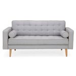 Prague 2 Seater Fabric Sofa Grey