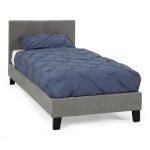 Evelyn Steel Upholstered Bedstead Grey