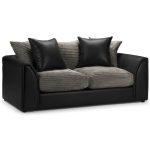 Byron 3 Seater Sofa Grey/Black