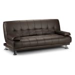 Venice Faux Leather Sofa Bed Brown