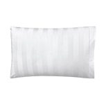 5A Fifth Avenue Egyptian Cotton 300 Thread Count Stripe White Housewife Pillowcase White