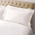 5A Fifth Avenue Pima 400 Thread Count Plain White Piped Oxford Pillowcase White