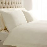 5A Fifth Avenue 400 Thread Count 100% Cotton Plain Cream Piped Duvet Cover Cream