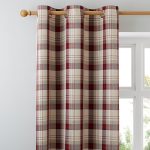 Balmoral Red Eyelet Curtains Red