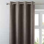 Solar Stone Blackout Eyelet Curtains Stone (Grey)