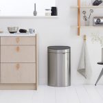 Brabantia 40 Litre Matt Steel Touch Bin Matt Steel