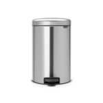 Brabantia NewIcon 20 Litre Matt Steel Pedal Bin Matt Steel
