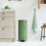 Brabantia NewIcon 30 Litre Green Pedal Bin Moss Green