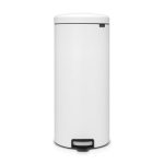 Brabantia NewIcon 30 Litre Mineral White Pedal Bin White
