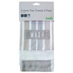 Pack Of 3 Chalk Cottage Tea Towels NA