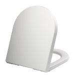 Thermoplast White D Shape Toilet Seat White
