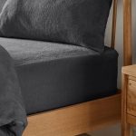 Teddy Bear Charcoal Fitted Sheet Charcoal (Grey)