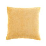 Large Chenille Ochre Cushion Ochre