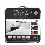 Dreamland 200 Thread Count Heated Mattress Protector White
