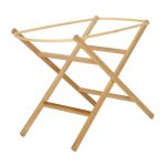 Eco Natural Folding Moses Basket Stand Natural