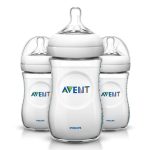 Avent Natural Triple Pack 260ml Bottles Clear