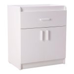 Chloe White Changing Unit White