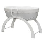 Shnuggle Grey Dreami Moses Basket and Stand Grey