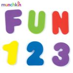Munchkin Learn Bath Letters and Numbers Toy Purple/Blue/Green/Red/Yellow