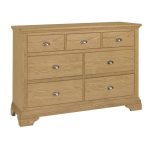 Eaton Oak 7 Drawer Chest Brown