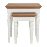 Eaton Two Tone Nest of Tables Cream