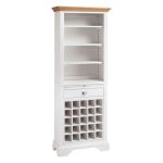 Eaton Two Tone Tall Wine Rack Cream