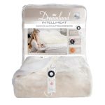 Dreamland Faux Fur Heated Mattress Cover Off-White