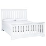 Blakely White High Foot Kingsize Bedstead White