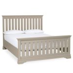 Blakely Taupe High Foot Bedstead Taupe (Brown)