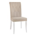 Eaton Two Tone Upholstered Pair of Dining Chairs Sand