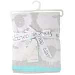 Counting Sheep Pram and Moses Basket Blanket Grey