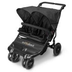 Out n About Little Nipper Double Jet Black Pushchair Black