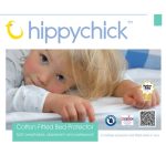 Hippychick Cot Bed Fitted Mattress Protector White