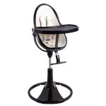 Bloom Fresco Black and Chrome Contemporary Highchair Black