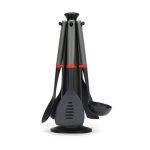 Joseph Joseph Duo 5 Piece Utensil Set with Stand Grey