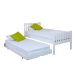 Lena White Wooden Guest Bed White