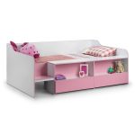 Stella Pink Low Sleeper Bed Pink/White