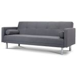 Monroe 3 Seater Sofa Bed Grey