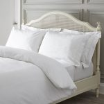 Dorma 300 Thread Count 100% Cotton Percale Plain White Duvet Cover White