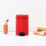 Brabantia NewIcon 3 Litre Red Pedal Bin Red
