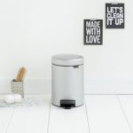 Brabantia NewIcon 3 Litre Grey Pedal Bin Grey