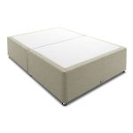 Victoria Linen Platform Top Divan Base Brown