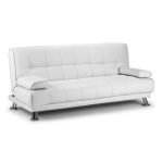 Venice Faux Leather Sofa Bed White