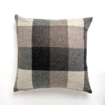 Large Heritage Check Grey Cushion Grey