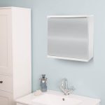 Simplicity Mirrored Cabinet White