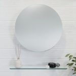 Severn Circular Mirror Door Cabinet Stainless Steel
