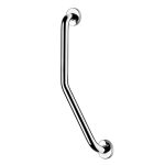 Chrome 60cm Angled Grab Bar Chrome