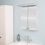 White Shire Illuminated Cabinet White