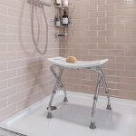 Adjustable Shower Seat White