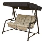 Glendale Country Teal 2 Seater Swing Seat Black